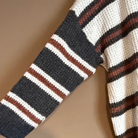 AMERICAN EAGLE Striped Crewneck Sweater - Picture 3 of 4